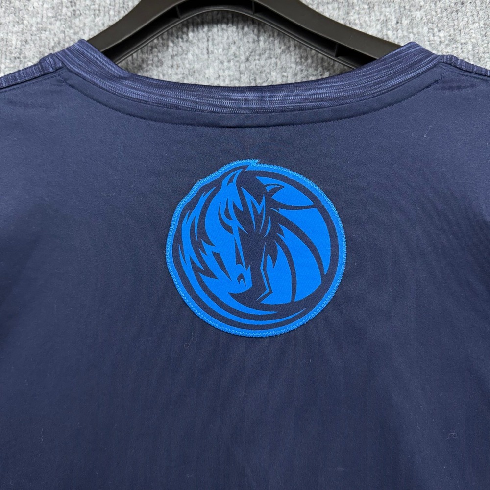 Adidas Dallas Mavericks NBA Shooting Shirt Mens 3XL Navy Blue AI1828 Long Sleeve - Picture 7 of 13
